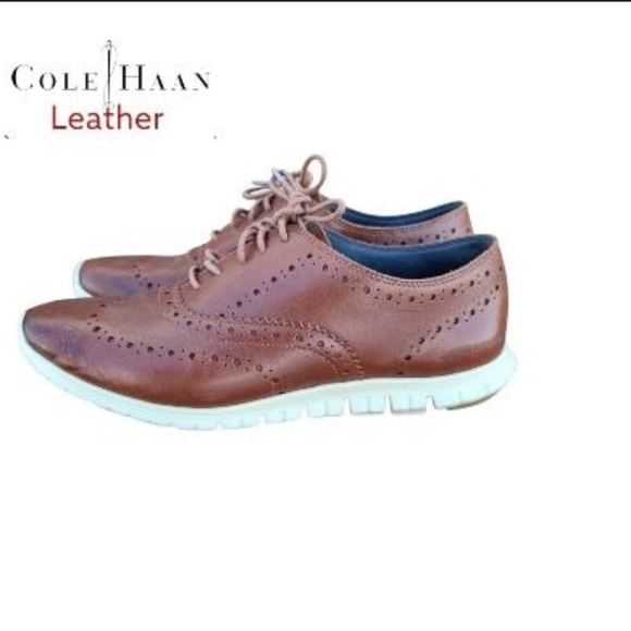 Cole Haan Zerogrand Wingtip Brown Leather Oxford Casual Loafer Dres Shoe Women 8 - Picture 9 of 9